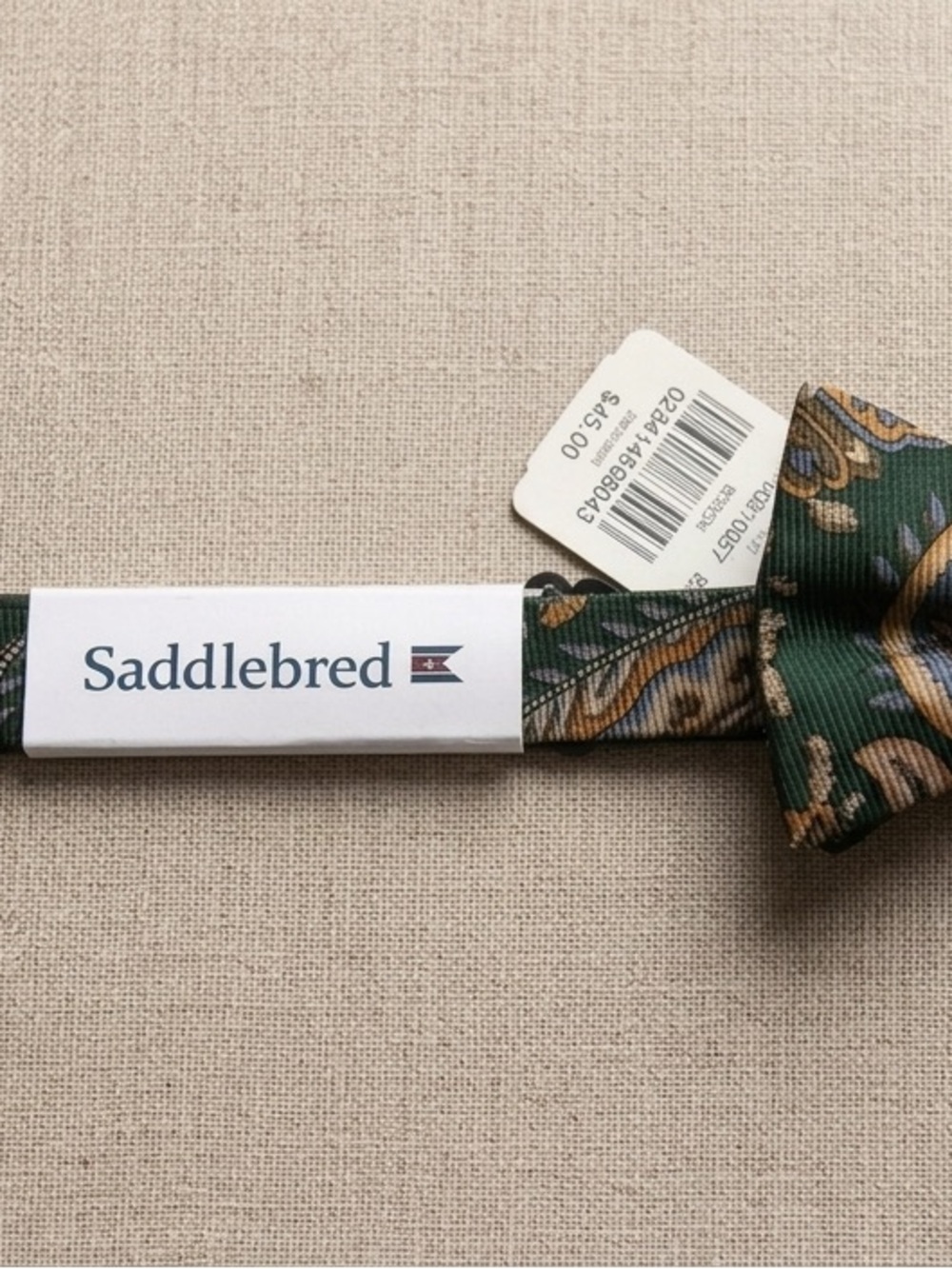 NWT Saddlebred Paisley Pre-Tied Bow Tie